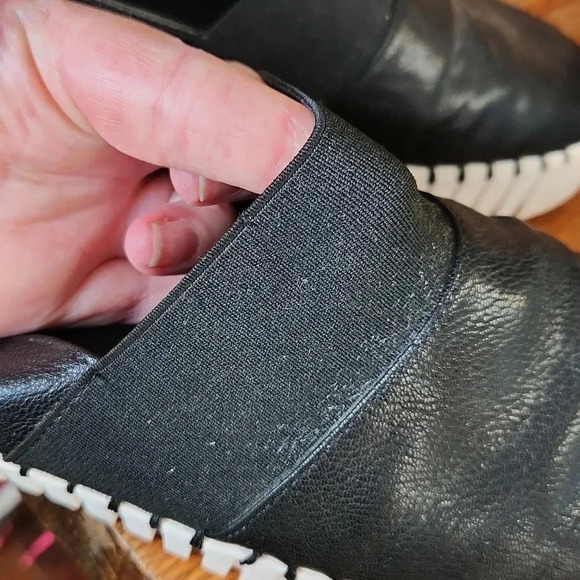 Jeffrey Campbell Cube Black and White Leather Shoes Sz 9 - Picture 13 of 16